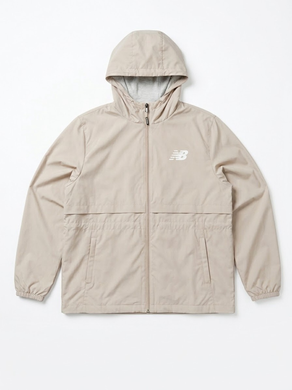 New Balance Men's Hooded Windbreaker Jacket - Sand